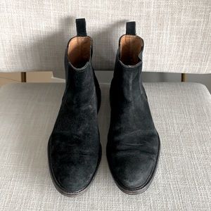 Men’s Black suede Barney’s New York boots